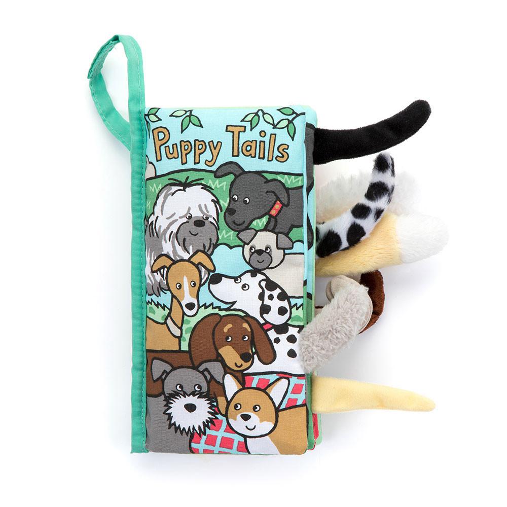 Książeczka Jellycat Puppy Tails Activity,22cm x 13cm x 5cm Zielone | Polska  NPFX-10283