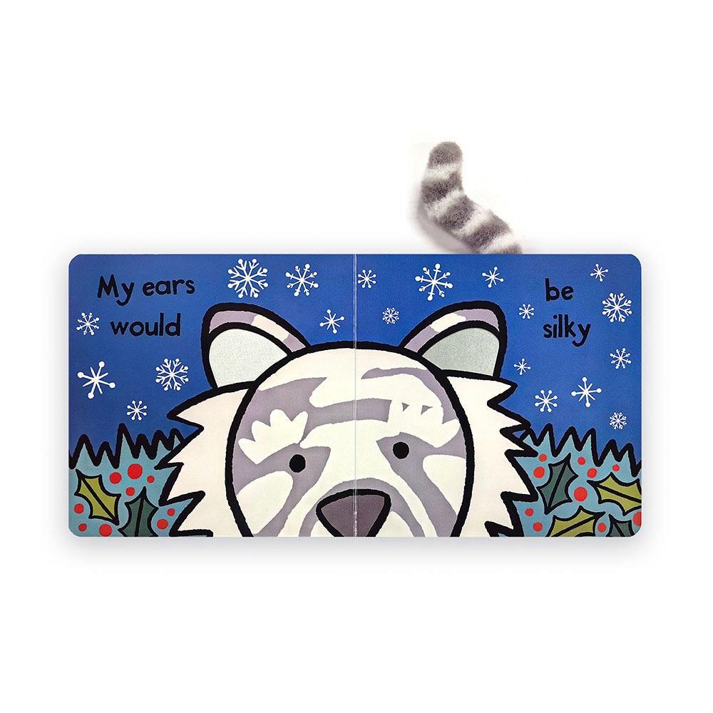 Książeczka Jellycat Snow Tiger Board,15cm x 15cm x 2cm Białe | Polska  UHEJ-30572