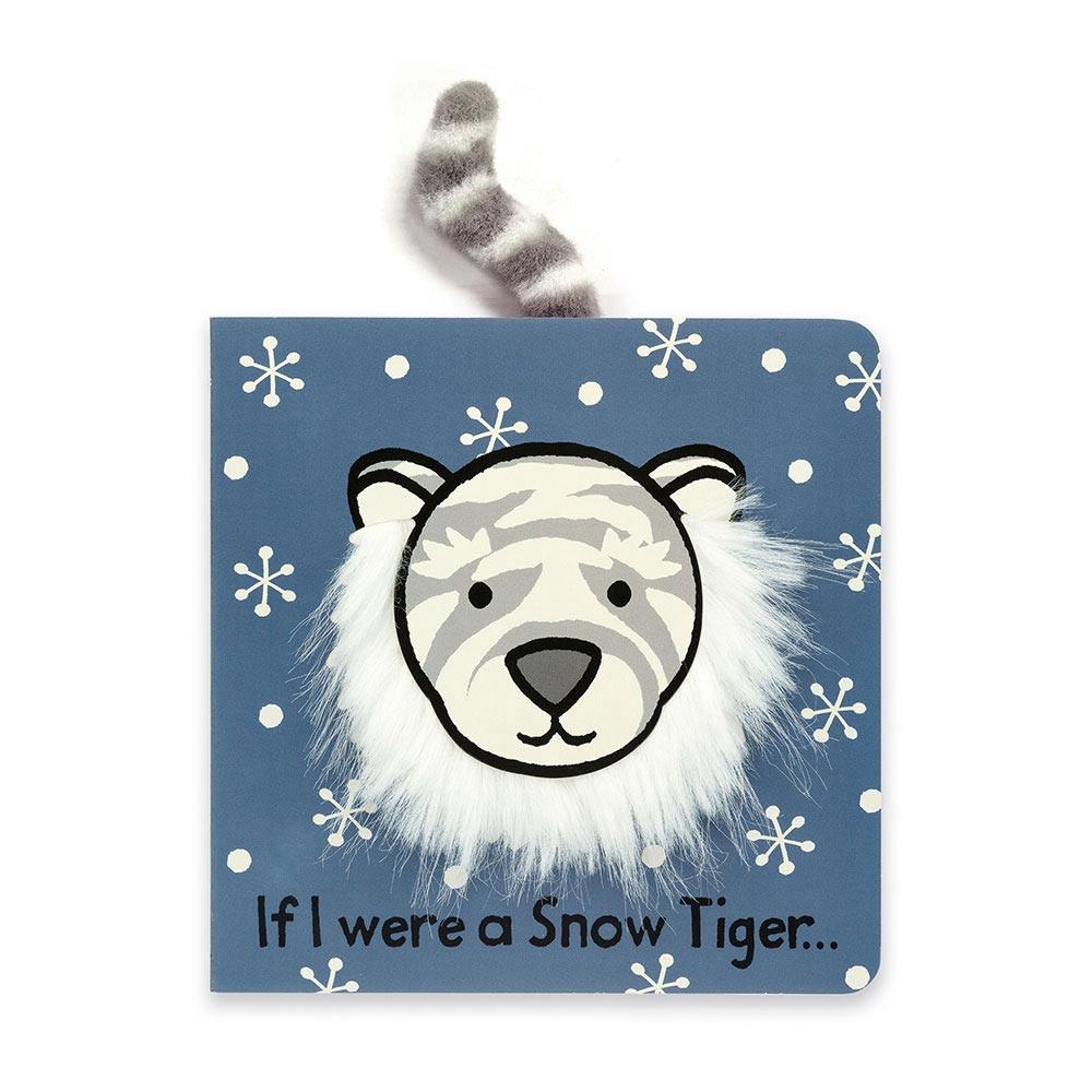 Książeczka Jellycat Snow Tiger Board,15cm x 15cm x 2cm Białe | Polska  UHEJ-30572