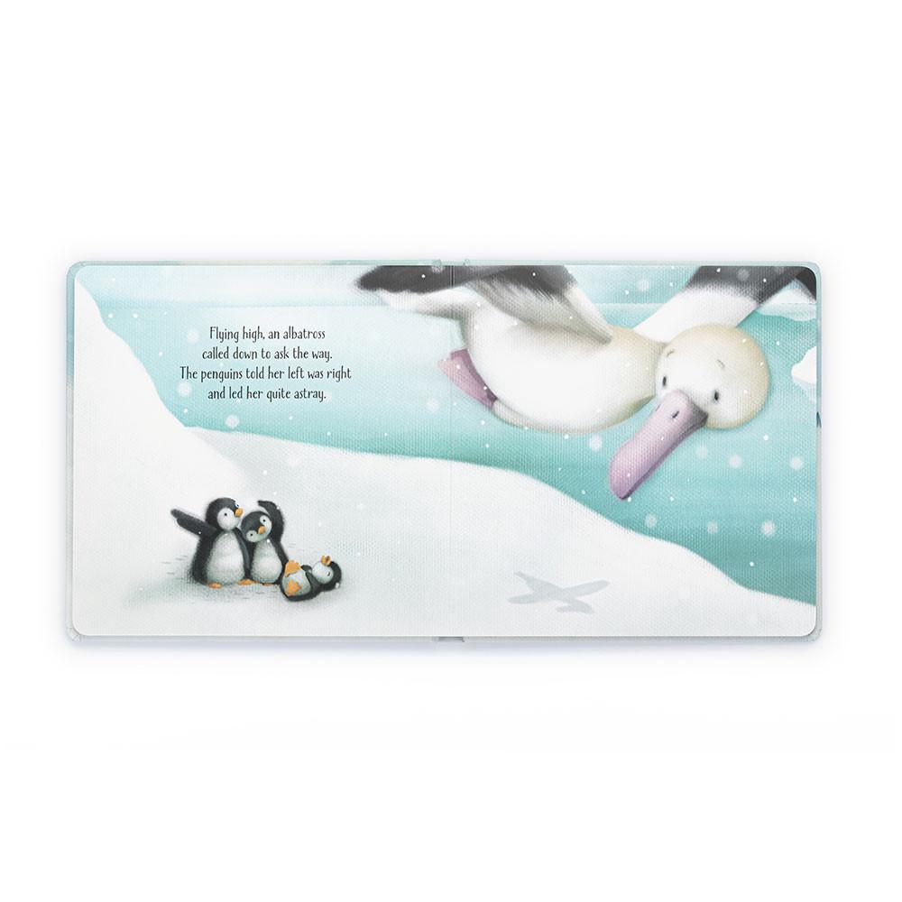 Książeczka Jellycat The Naughty Penguins,21cm x 21cm x 2cm Białe | Polska  ZEQR-83690