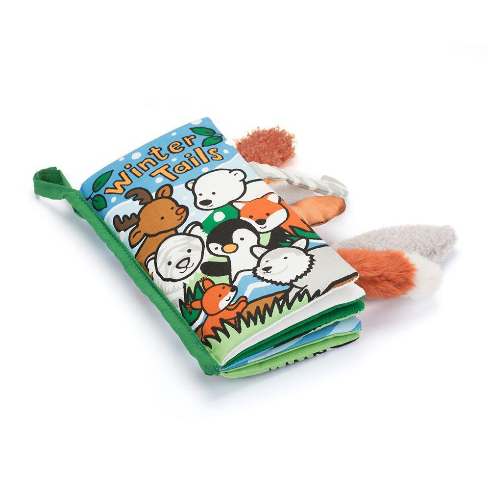 Książeczka Jellycat Winter Tails Activity,22cm x 13cm x 5cm Niebieskie | Polska  QJUY-16982