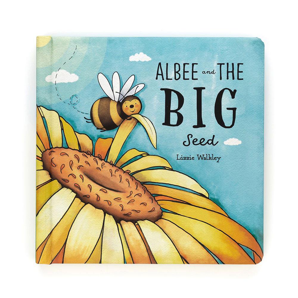 Książeczka Z Ogonkami Jellycat Albee And The Big Seed and Bashful Bee Medium Czarne | Polska  NSQD-08479