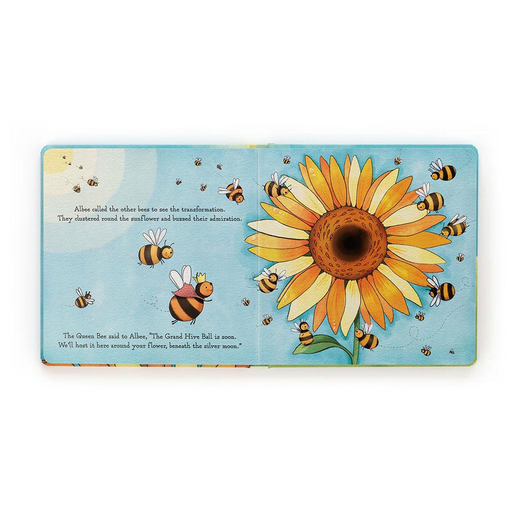 Książeczka Z Ogonkami Jellycat Albee And The Big Seed and Bashful Bee Medium Czarne | Polska  NSQD-08479