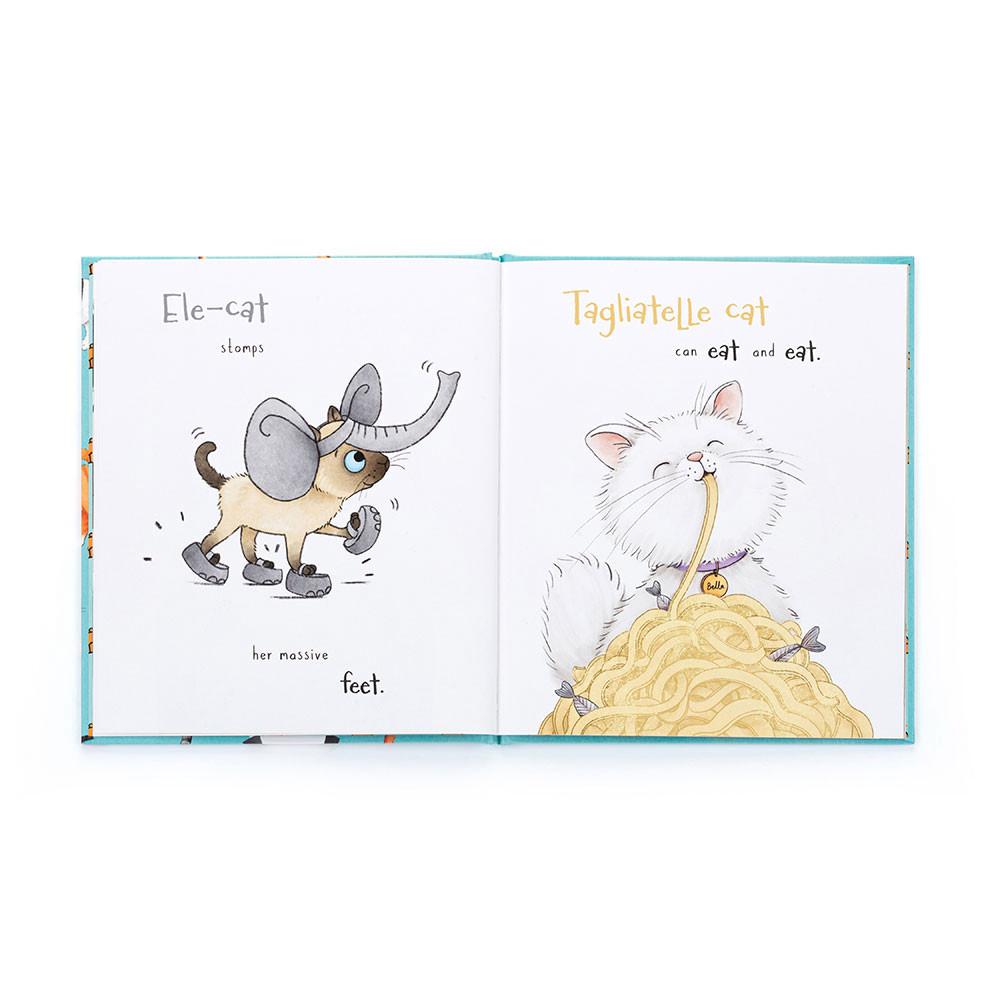Książeczka Z Ogonkami Jellycat All Kinds of Jeloneks and Jack Medium Czarne | Polska  SXDY-76130