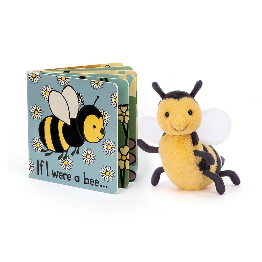 Książeczka Z Ogonkami Jellycat Bee and Brynlee Bee Żółte | Polska  VUEX-60492