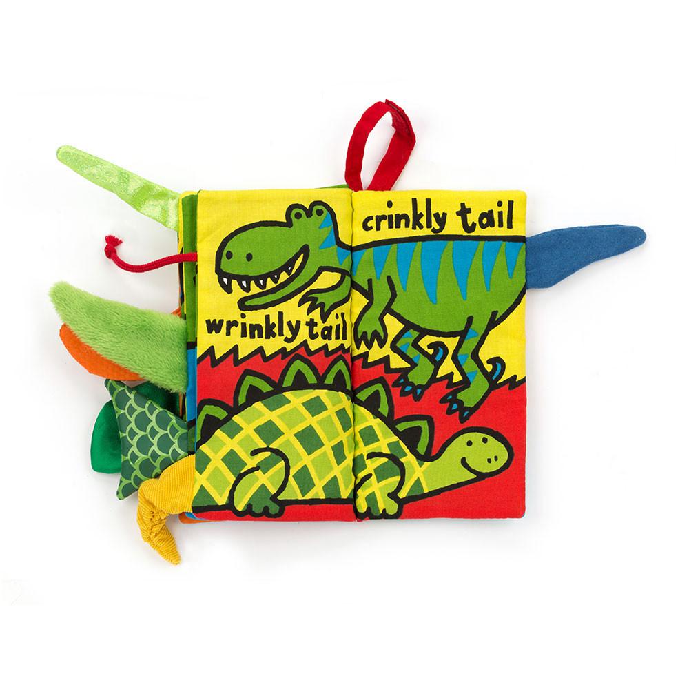 Książeczka Z Ogonkami Jellycat Dino Tails,22cm x 13cm x 5cm Zielone | Polska  HKWM-30751