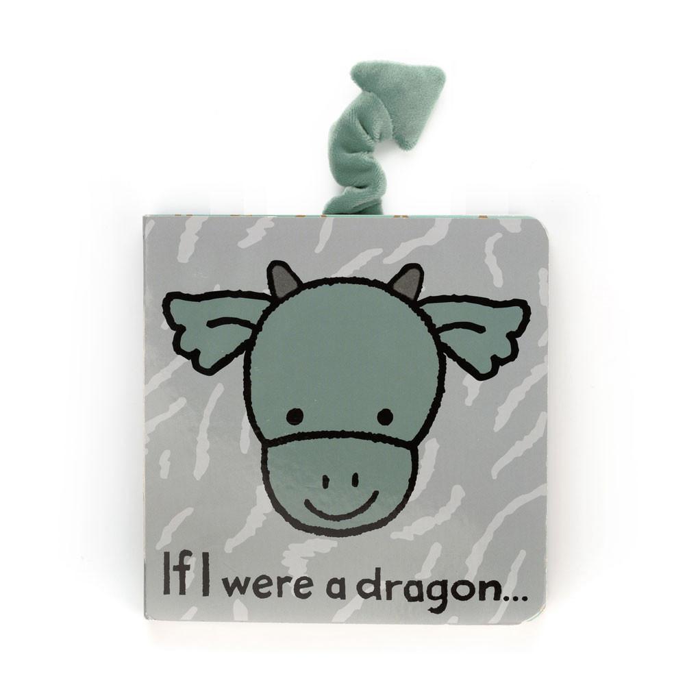 Książeczka Z Ogonkami Jellycat Dragon and Bashful Dragon Small Zielone | Polska  YXZM-09364