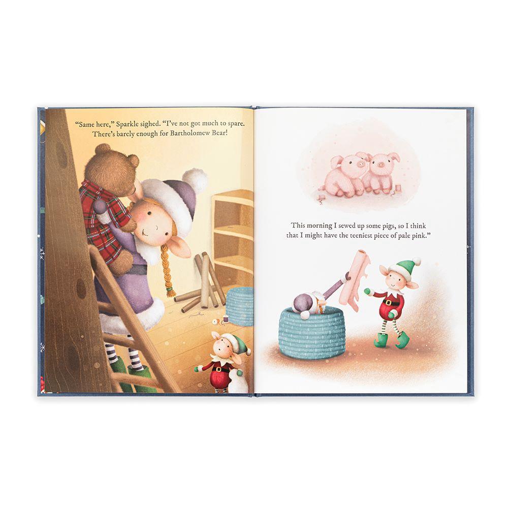 Książeczka Z Ogonkami Jellycat Eldo Elf and the Patchwork Bashful Króliczek and Eldo Elf Czerwone | Polska  FWPY-06572