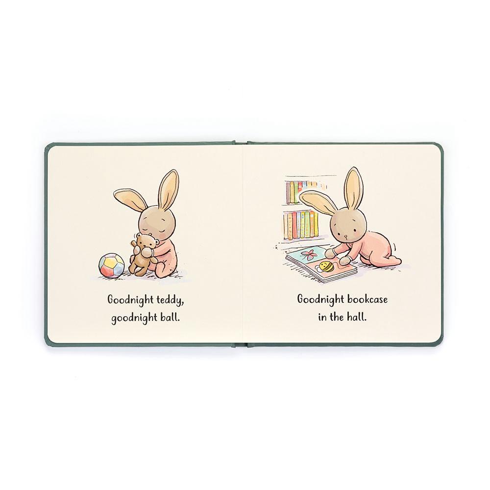 Książeczka Z Ogonkami Jellycat Goodnight Króliczek and Rock-A-Bye Króliczek Niebieskie | Polska  LOFQ-05236
