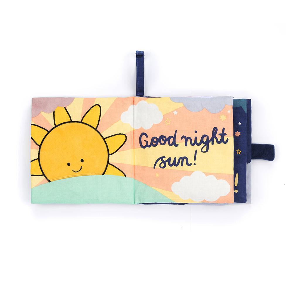 Książeczka Z Ogonkami Jellycat Hello Moon Fabric and Amuseables Moon Medium Białe | Polska  HOFA-67014