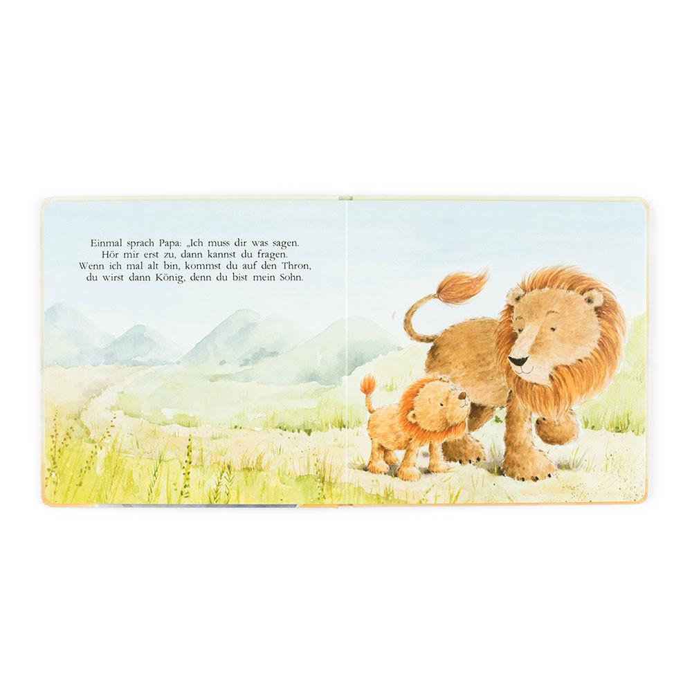 Książeczka Z Ogonkami Jellycat Leo Der Mutige Lowe Buch and Fuddlewuddle Lion Medium Brązowe | Polska  FSTI-28093