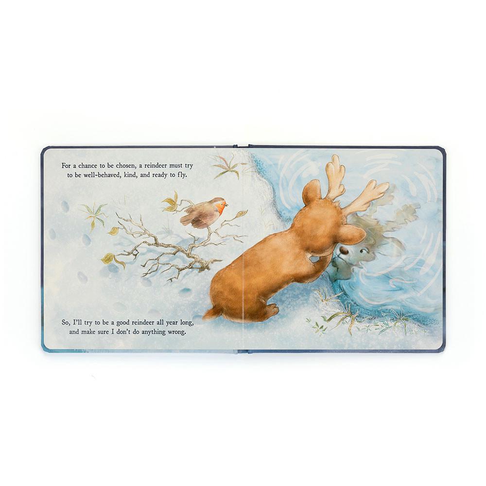 Książeczka Z Ogonkami Jellycat Mitzi Reindeer's Dream and Mitzi Reindeer Medium Beżowe | Polska  YZSU-90582