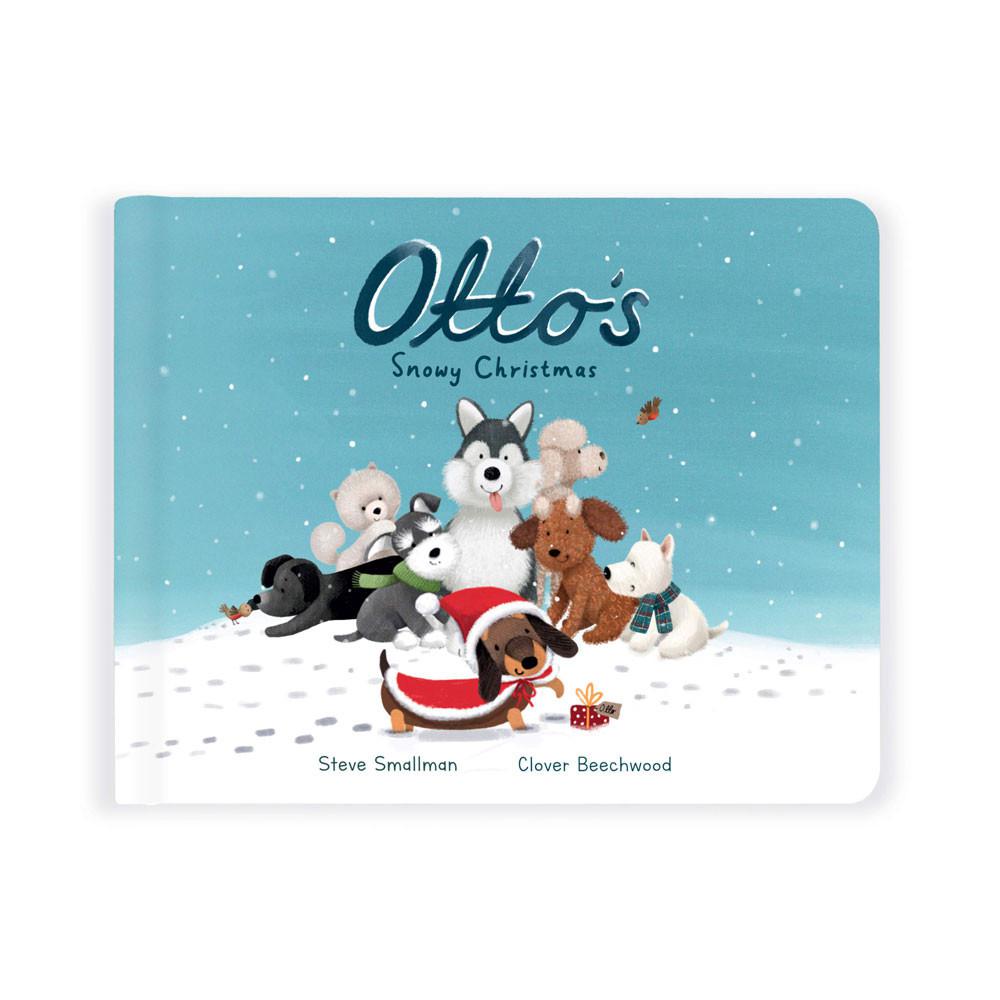 Książeczka Z Ogonkami Jellycat Otto's Snowy Christmas and Winter Warmer Otto Sausage Piesek Brązowe | Polska  UAPS-76204