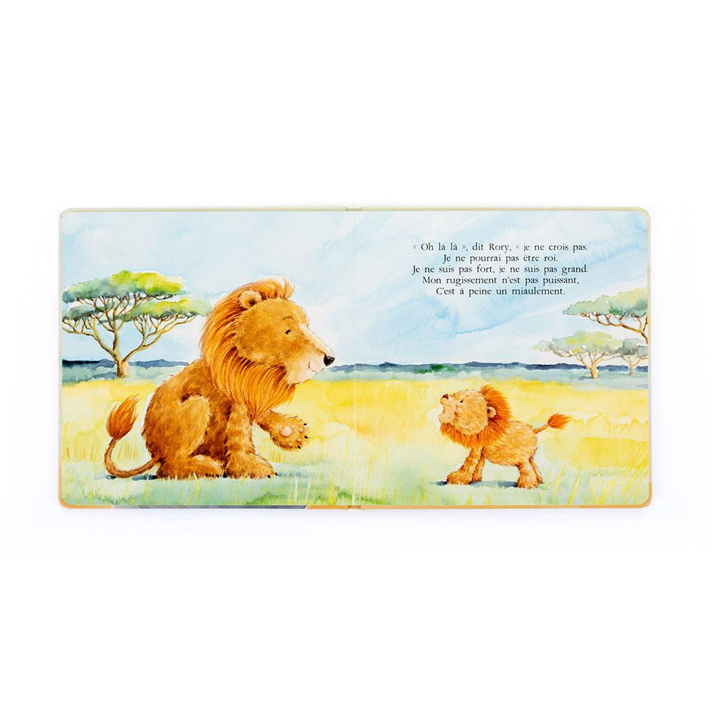 Książeczka Z Ogonkami Jellycat Rory Le Courageux Petit Lion and Fuddlewuddle Lion Medium Brązowe | Polska  YOKJ-09314