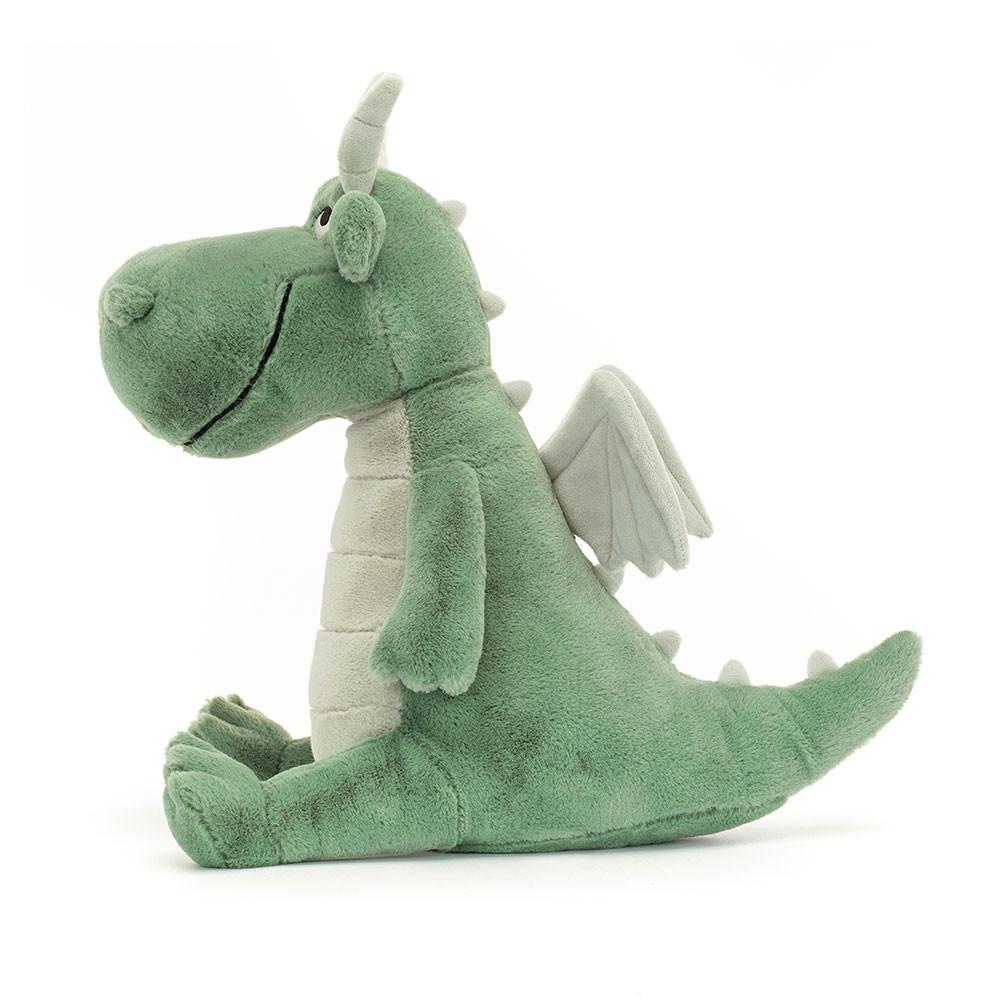 Pluszaki Jellycat Adon Dragon,32cm x 15cm x 16cm Zielone | Polska  EQTV-87651