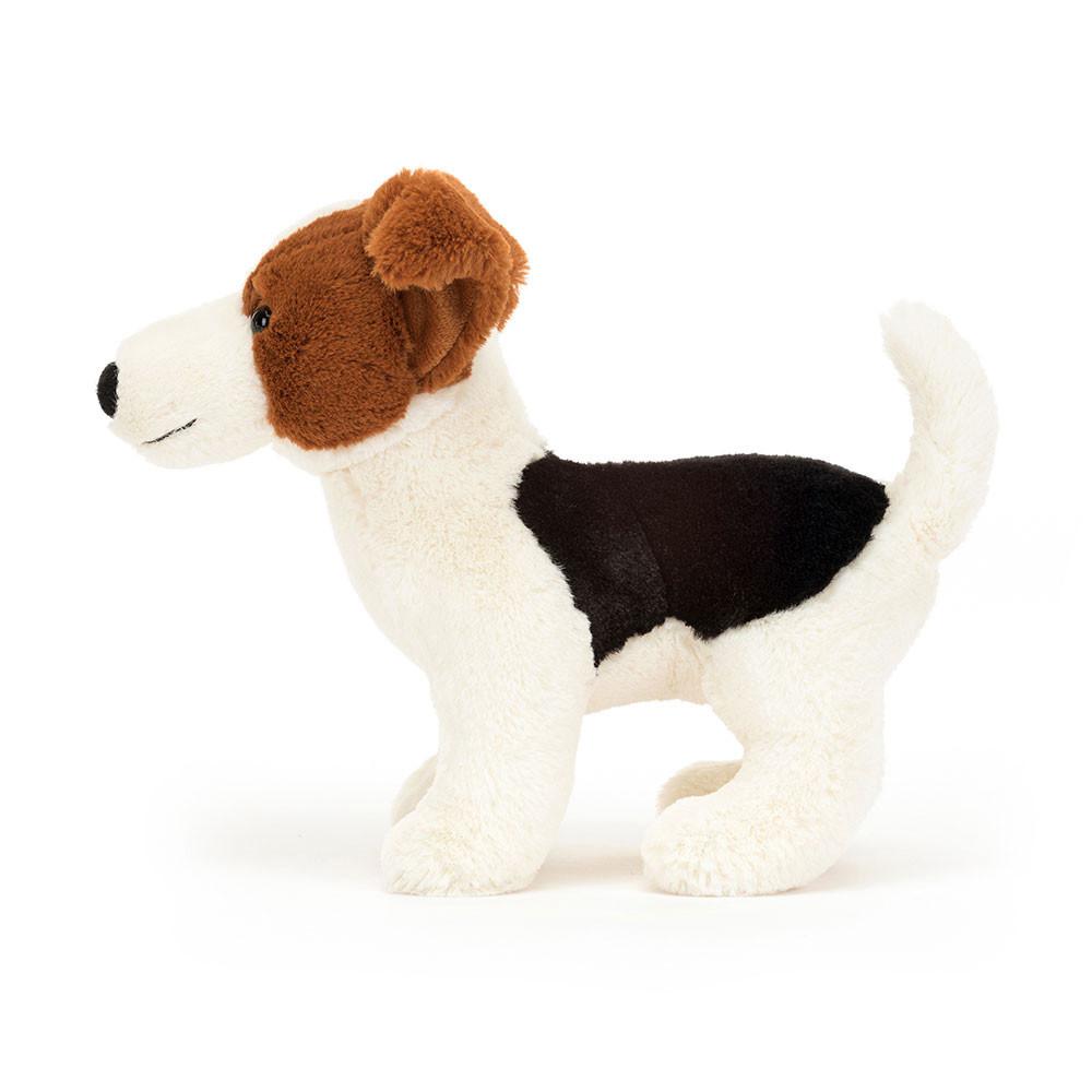 Pluszaki Jellycat Albert Jack Russell,18cm x 6cm x 16cm Białe | Polska  FVUZ-18950