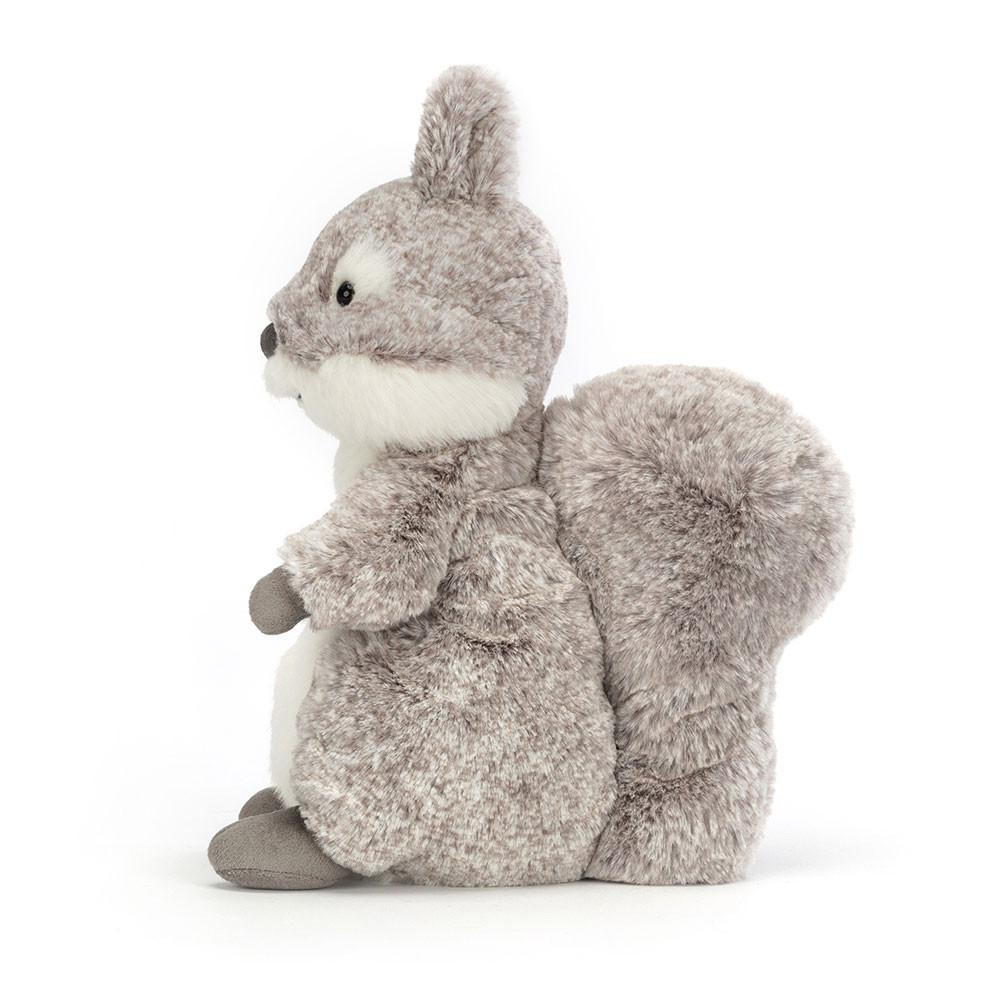 Pluszaki Jellycat Ambrosie Squirrel,22cm x 11cm x 9cm Szare | Polska  WKGJ-95687