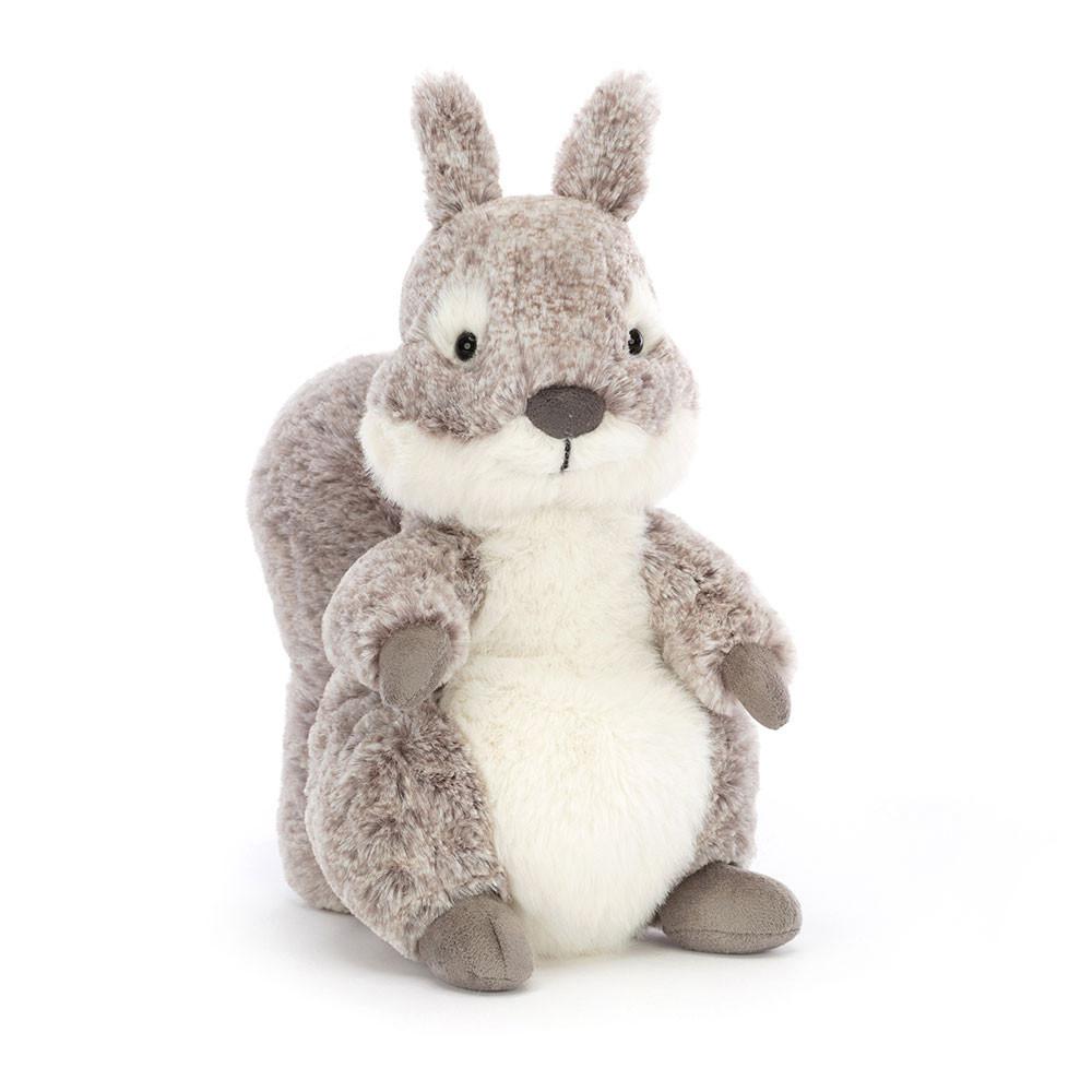 Pluszaki Jellycat Ambrosie Squirrel,22cm x 11cm x 9cm Szare | Polska  WKGJ-95687