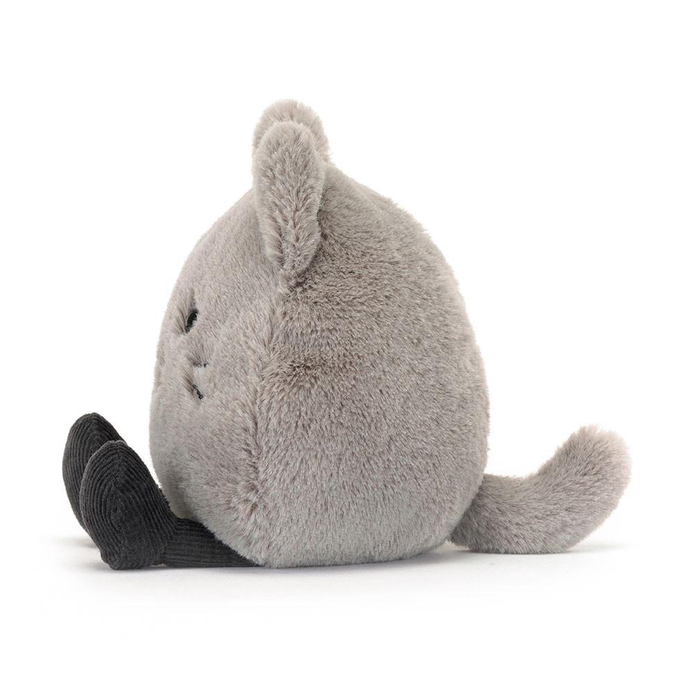 Pluszaki Jellycat Amuseabean Kitty,4.7in x 3.5in x 2.4in Szare | Polska  OJSX-37625