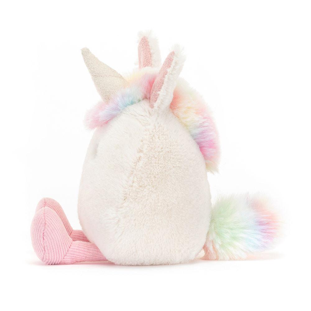 Pluszaki Jellycat Amuseabean Unicorn,12cm x 9cm x 6cm Białe | Polska  IXFR-76301