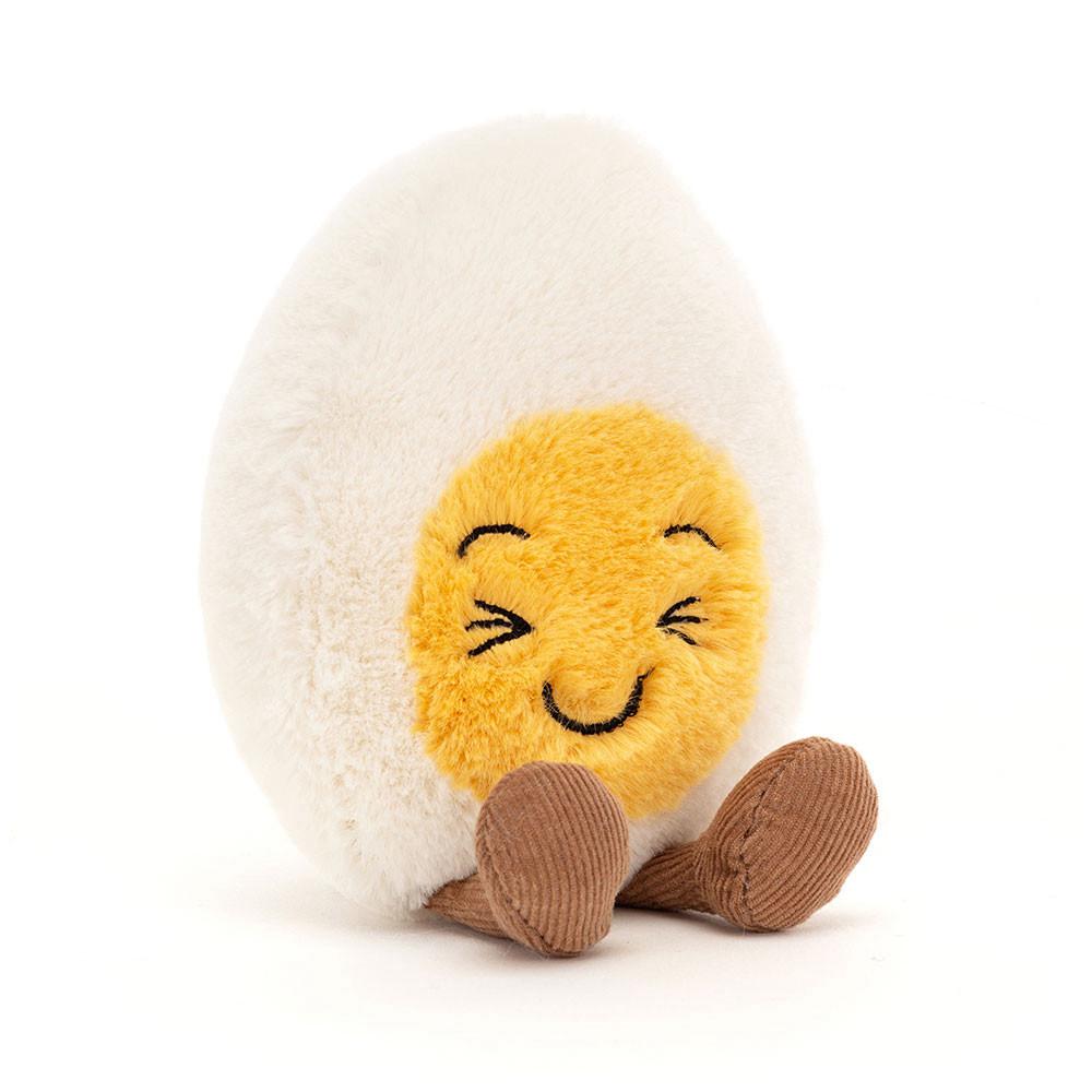 Pluszaki Jellycat Amuseable Laughing Boiled Jajko,14cm x 9cm x 4cm Białe | Polska  ECXM-31509