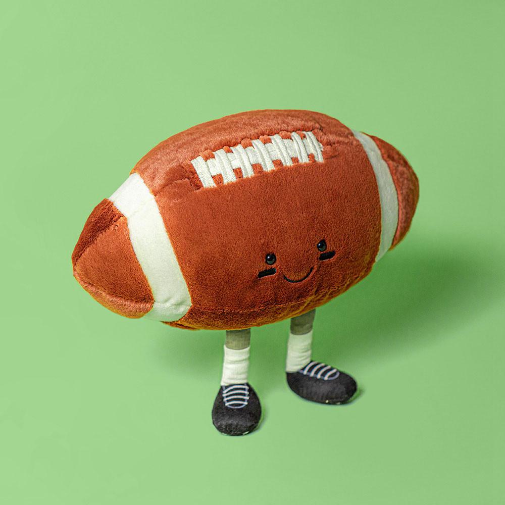 Pluszaki Jellycat Amuseables American Football,25cm x 28cm x 16cm Brązowe | Polska  JXRZ-71348