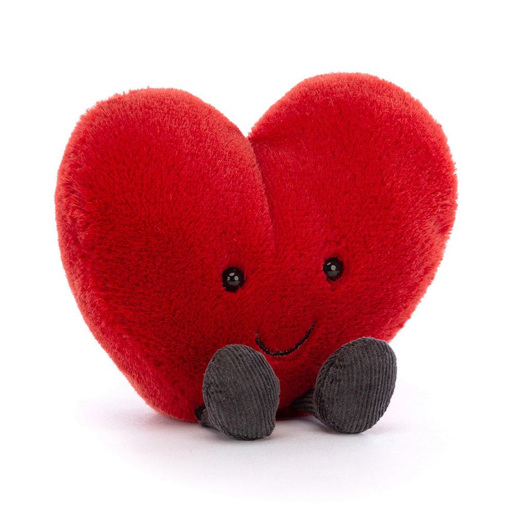 Pluszaki Jellycat Amuseables Amuseable Heart,17cm x 19cm x 7cm Czerwone | Polska  UKOT-67583