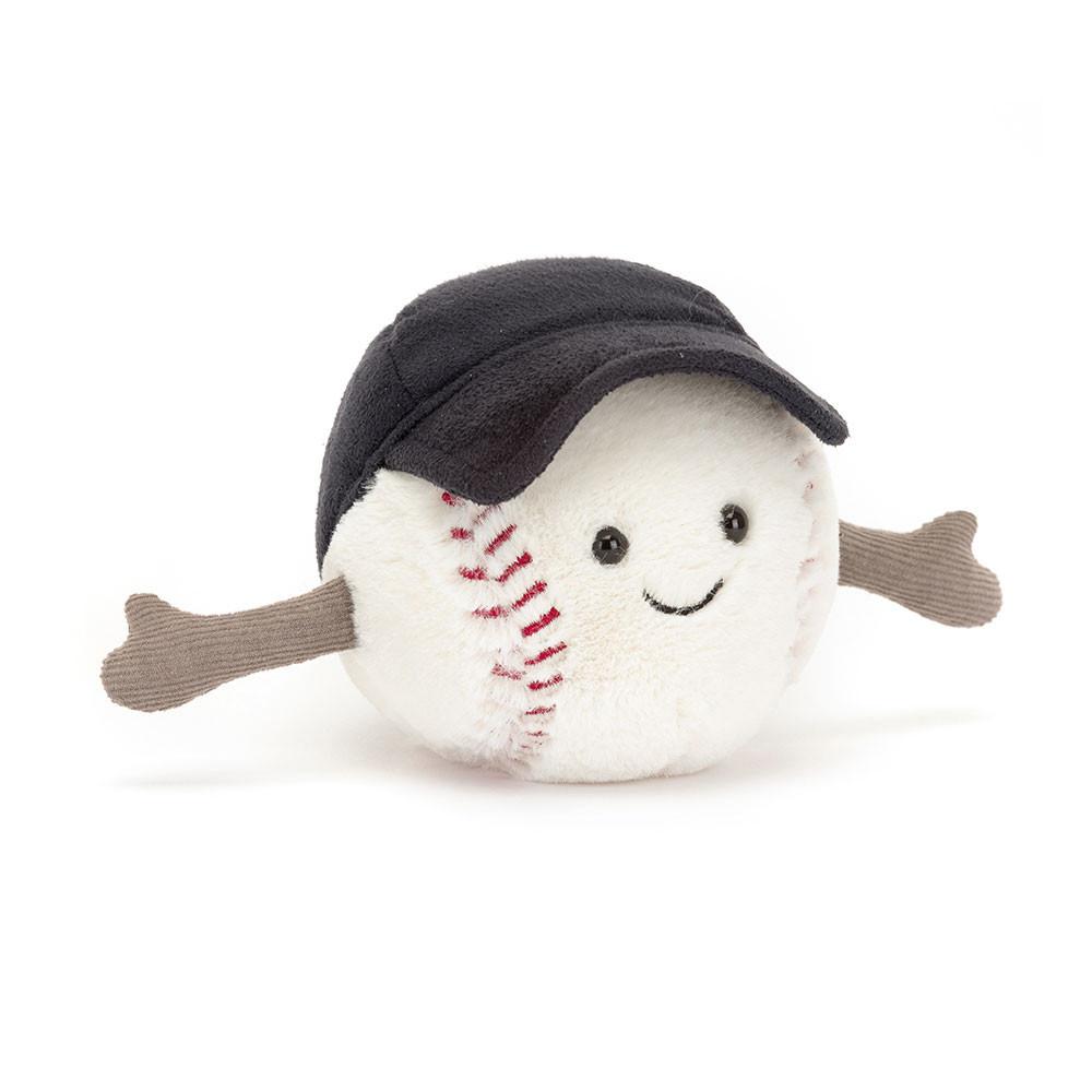 Pluszaki Jellycat Amuseables Baseball,10cm x 10cm x 10cm Białe | Polska  CJQV-16798