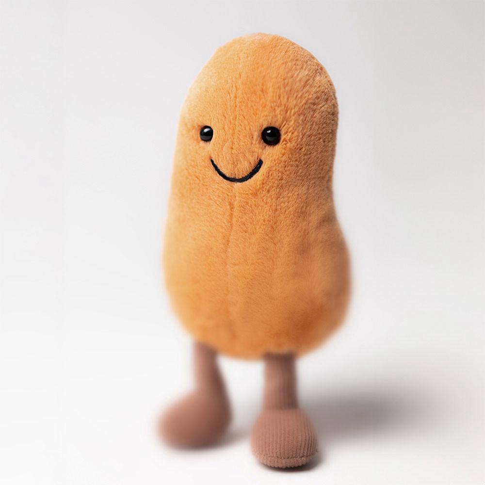Pluszaki Jellycat Amuseables Bean,13cm x 6cm x 5cm Pomarańczowe | Polska  XNAG-30745