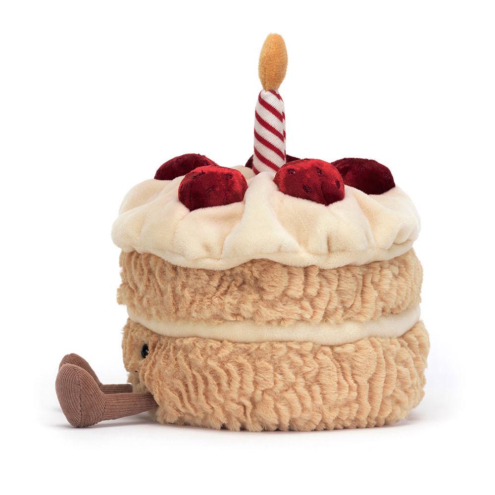 Pluszaki Jellycat Amuseables Birthday Cake,16cm x 12cm x 12cm Beżowe | Polska  DMCS-94651