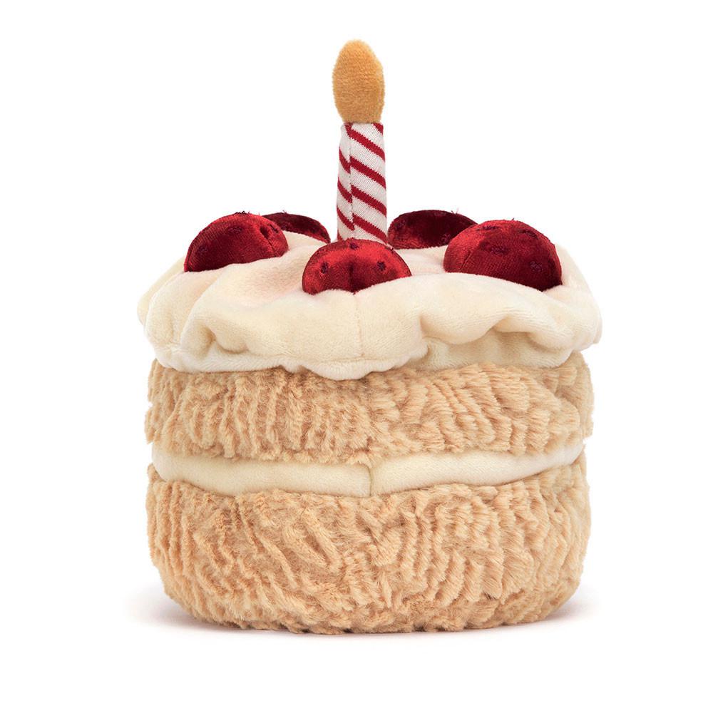 Pluszaki Jellycat Amuseables Birthday Cake,16cm x 12cm x 12cm Beżowe | Polska  DMCS-94651