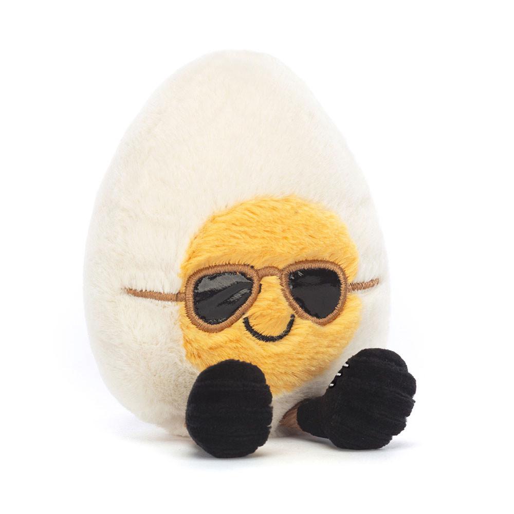 Pluszaki Jellycat Amuseables Boiled Jajko Chic,14cm x 9cm x 4cm Białe | Polska  VIOJ-25701