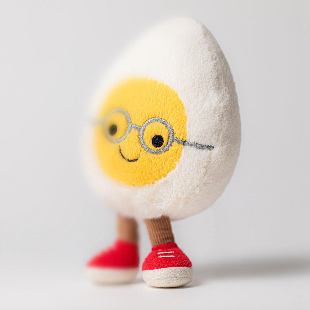 Pluszaki Jellycat Amuseables Boiled Jajko Geek,14cm x 9cm x 4cm Białe | Polska  TQCM-81072