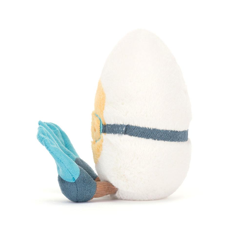 Pluszaki Jellycat Amuseables Boiled Jajko Scuba,14cm x 9cm x 4cm Białe | Polska  VNQC-29750