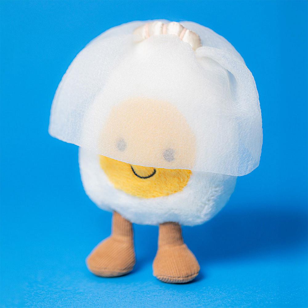 Pluszaki Jellycat Amuseables Boiled Jajko Bride,14cm x 9cm x 4cm Białe | Polska  HWXU-95140