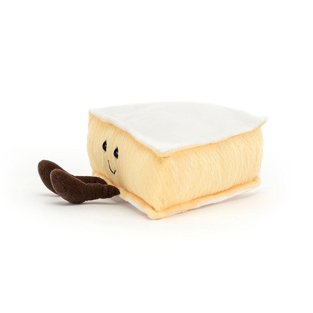 Pluszaki Jellycat Amuseables Brie,9cm x 22cm x 13cm Białe | Polska  CXRY-06547