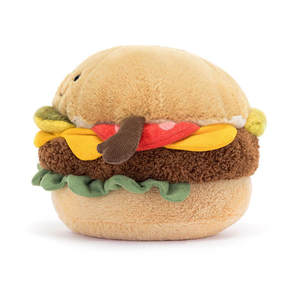 Pluszaki Jellycat Amuseables Burger,12cm x 12cm x 11cm Brązowe | Polska  CTEQ-93650