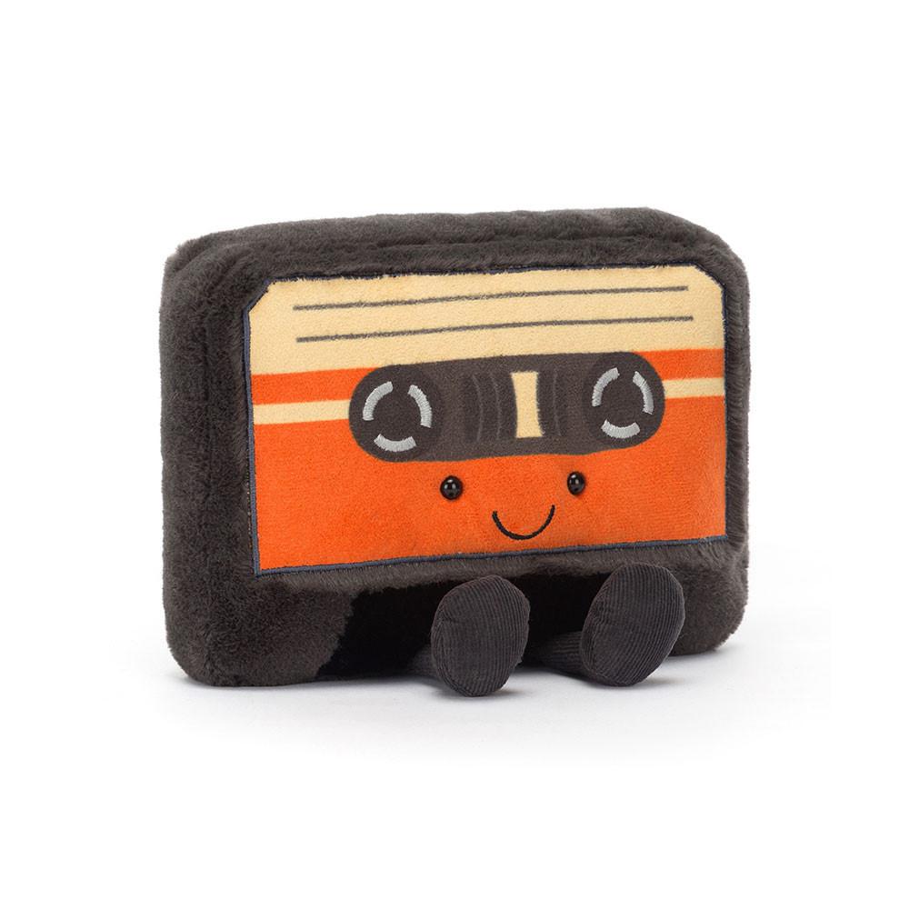 Pluszaki Jellycat Amuseables Cassette Tape,20cm x 18cm x 7cm Czarne | Polska  OCEW-90356