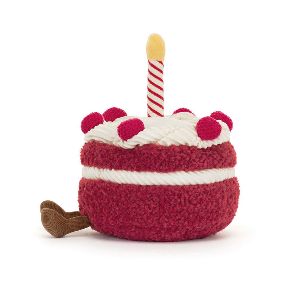 Pluszaki Jellycat Amuseables Cheri Cake,12cm x 13cm x 12cm Czerwone | Polska  FMCN-23641