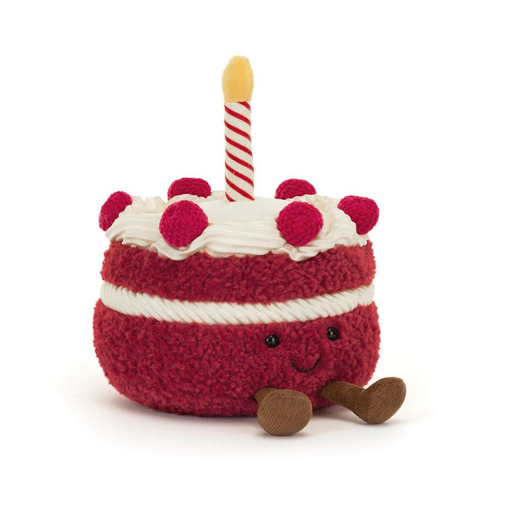 Pluszaki Jellycat Amuseables Cheri Cake,12cm x 13cm x 12cm Czerwone | Polska  FMCN-23641