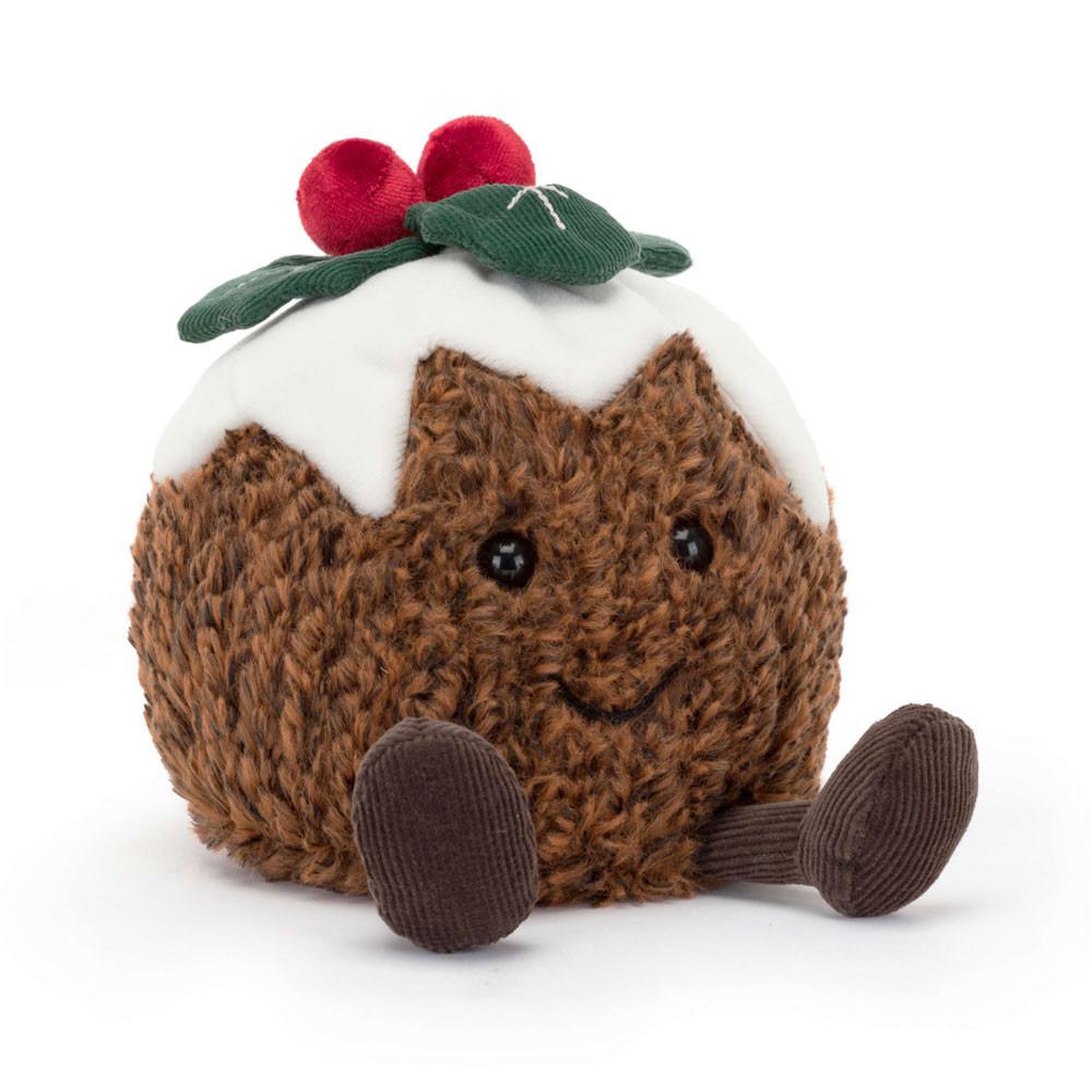 Pluszaki Jellycat Amuseables Christmas Pudding,17cm x 13cm x 12cm Brązowe | Polska  MRAY-31097