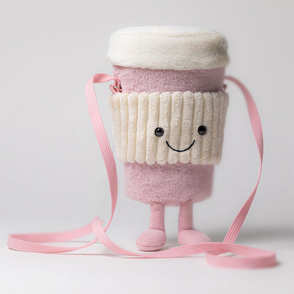 Pluszaki Jellycat Amuseables Coffee-To-Go Pink,20cm x 9cm x 9cm Różowe | Polska  NXOQ-46751