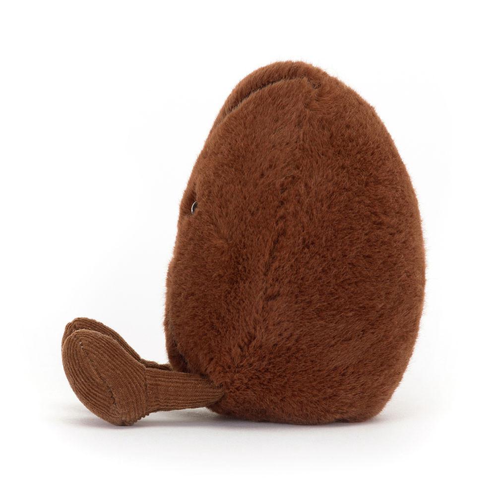 Pluszaki Jellycat Amuseables Coffee Bean,13cm x 8cm x 6cm Brązowe | Polska  WYEA-26091