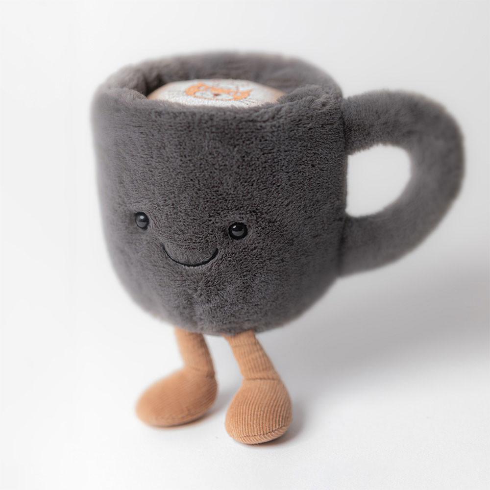 Pluszaki Jellycat Amuseables Coffee Cup,14cm x 10cm x 9cm Czarne | Polska  CBHM-10384
