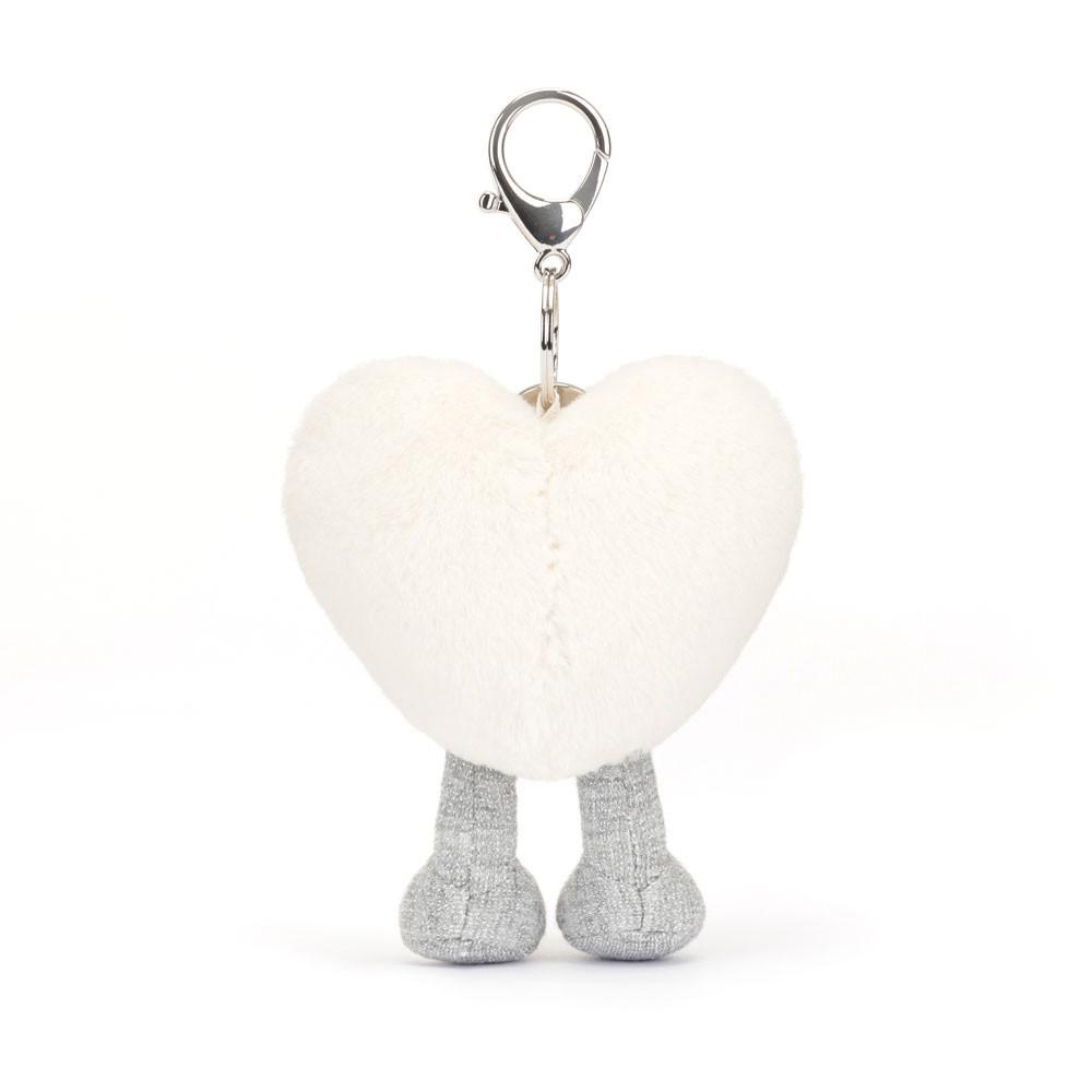 Pluszaki Jellycat Amuseables Cream Heart,13cm x 9cm x 3cm Białe | Polska  OWPY-38729