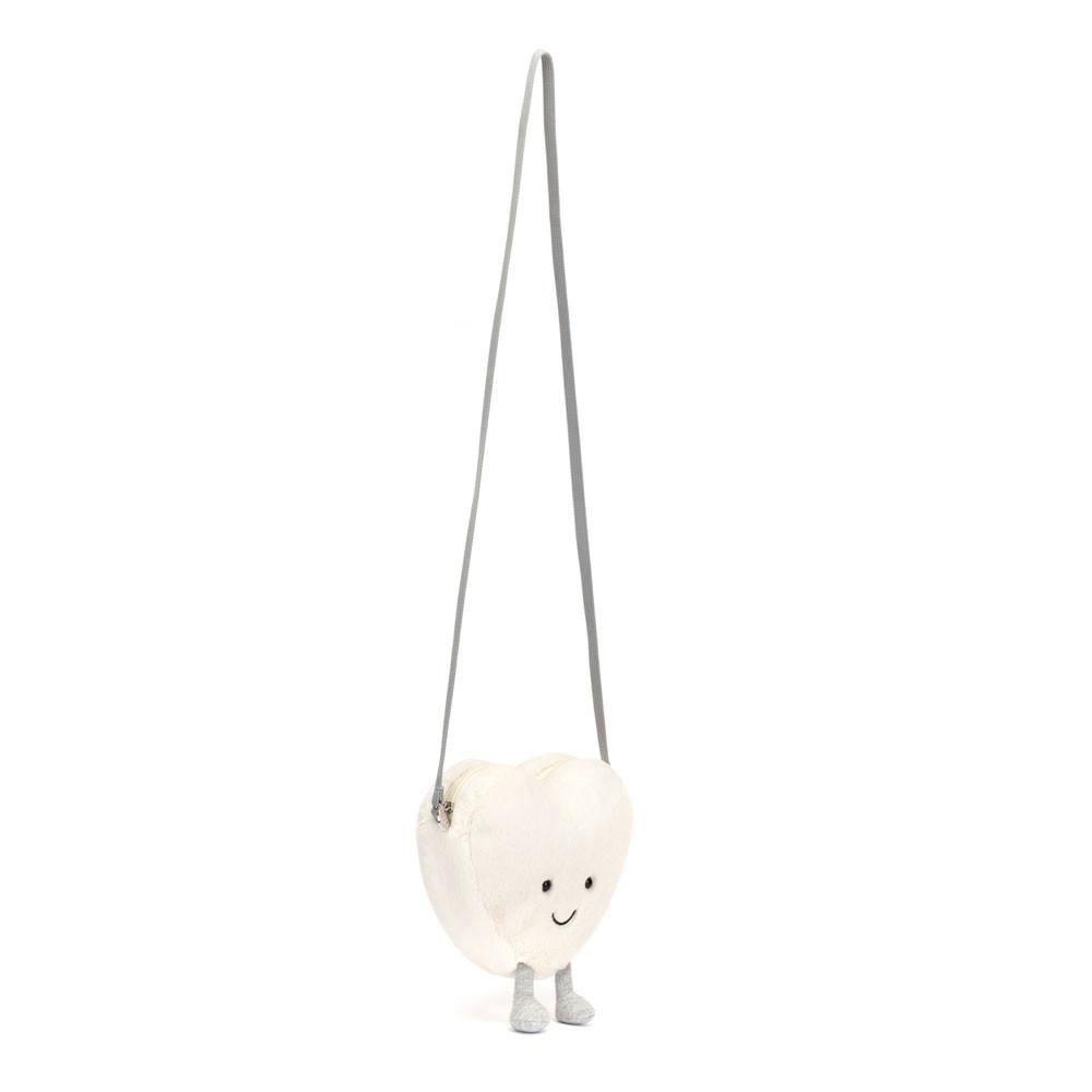Pluszaki Jellycat Amuseables Cream Heart,17cm x 18cm x 5cm Białe | Polska  VRIB-05492
