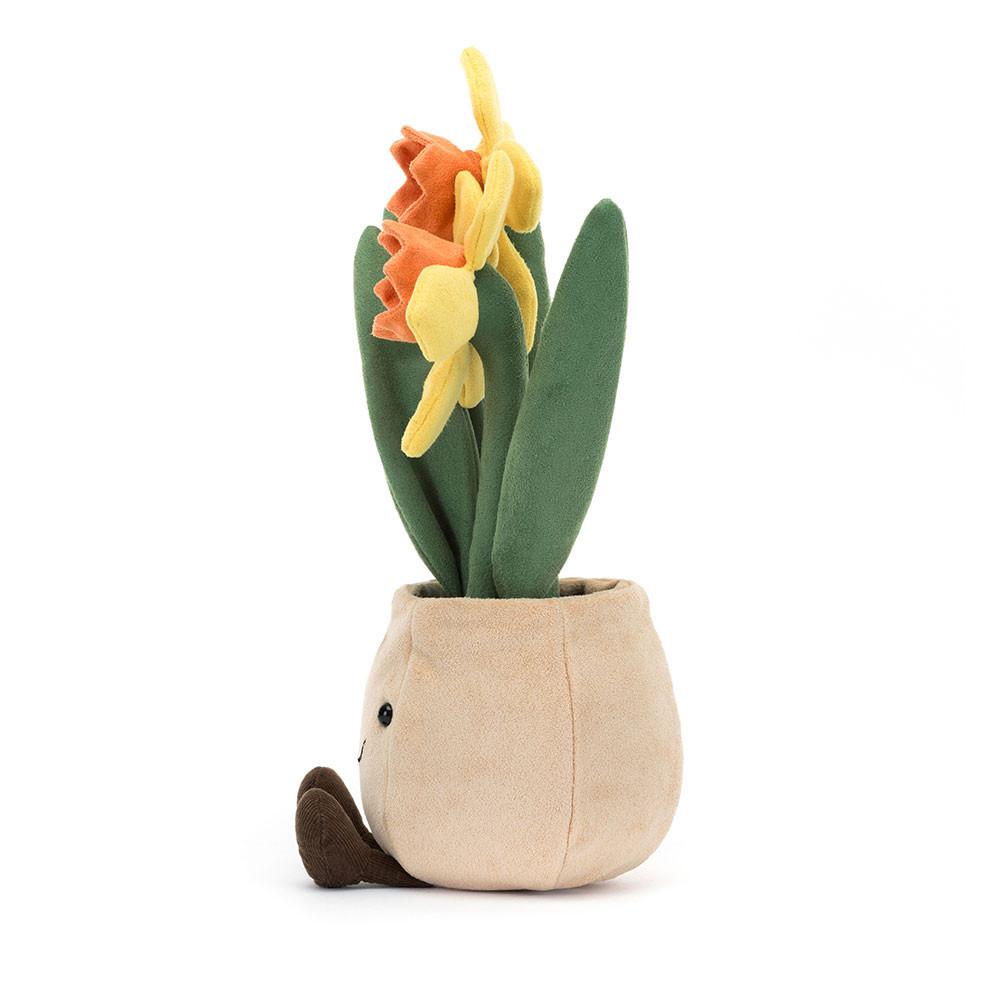 Pluszaki Jellycat Amuseables Daffodil Pot,29cm x 11cm x 11cm Żółte | Polska  YRGP-52807
