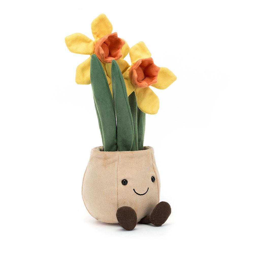 Pluszaki Jellycat Amuseables Daffodil Pot,29cm x 11cm x 11cm Żółte | Polska  YRGP-52807
