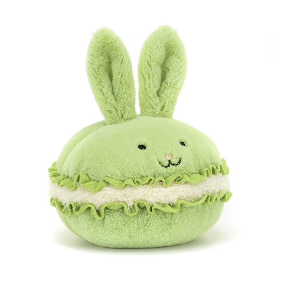 Pluszaki Jellycat Amuseables Dainty Dessert Króliczek Macaron,12cm x 12cm x 12cm Zielone | Polska  DWTF-15483