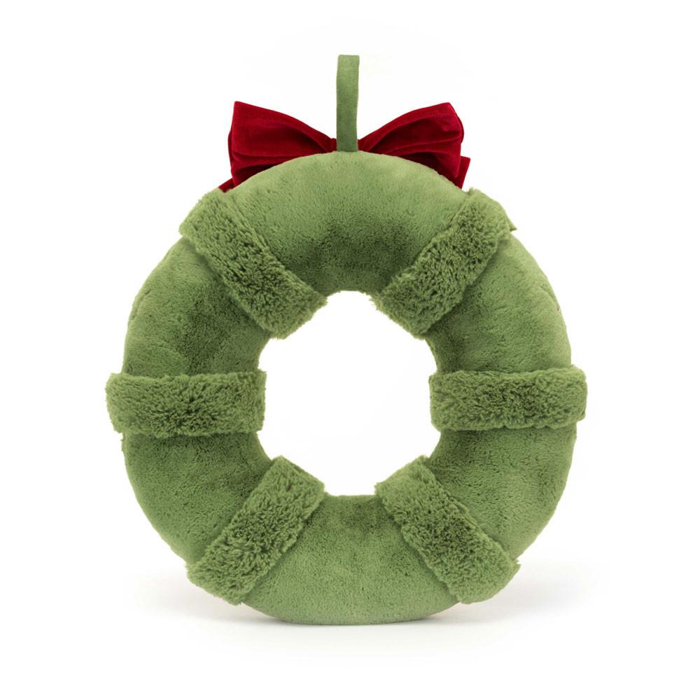 Pluszaki Jellycat Amuseables Decorated Christmas Wreath,44cm x 37cm x 9cm Zielone | Polska  LDEW-26947